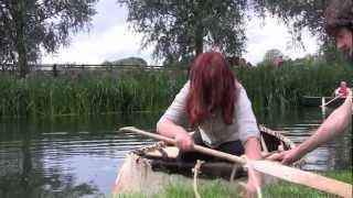 Coracles Racing on the River Stour at Bures Documentary [upl. by Erelia]