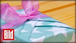 Kimono  Geschenke richtig verpacken [upl. by Publus]