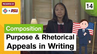 Purpose and Rhetorical Appeals Study Hall Writing Composition 14 ASU  Crash Course [upl. by Dwaine]