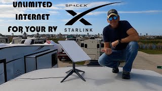 STARLINK Ultra Fast UNLIMITED INTERNET For RV Off Grid  Install Speed Test Review and Cost [upl. by Dnilazor]