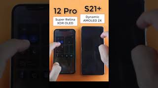 Super Retina XDR OLED vs Dynamic Amoled 2X 120hz Shorts [upl. by Akerdna]