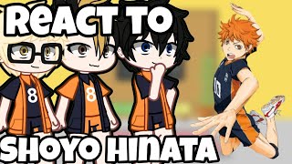 Haikyu React To Shoyo Hinata Part 2 [upl. by Jael]