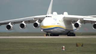 Antonov 225 Mriya Departs Manchester Airport 26th June 2013 [upl. by Ytineres]