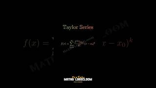 Taylor Series Is So Interesting😍🔥 youtubeshorts ytshorts shorts [upl. by Egamlat257]