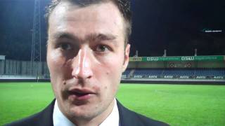 Van Steensel na zege Excelsior op Heracles [upl. by Ehttam391]