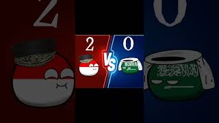 Indonesia vs Arab 20🤣🗿countryballanimation pialadunia2026shortsvideo [upl. by Aloel258]