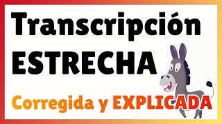 TRANSCRIPCIÓN ESTRECHA con alófonos EJERCICIO EntenderFonética [upl. by Nnyliram786]