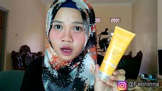 Review Facial Foam Wardah Cdefense with vitamin C febriinna [upl. by Bar]