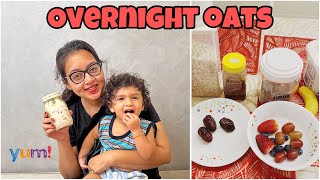 My version of Overnight Oats  Quick and healthy breakfast  Easy Recipe  Shwetha Bala [upl. by Kinnon]