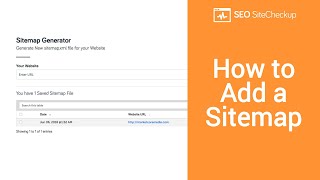 How to Add a Sitemap [upl. by Stephan]