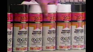 Tremclad Rust Paint  Pro Hardware Commercial Ad 1985 [upl. by Fotina]