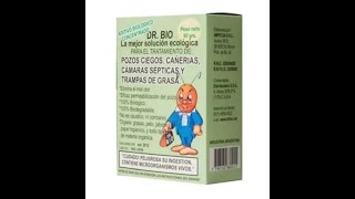 DR BIO  Tratamiento para pozos ciegos [upl. by Annaeirb48]