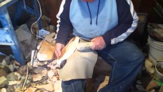 Ed Mosher Flint Knapping Demonstration [upl. by Eendyc538]