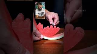 carving watermelon art satisfying artist viral fruitcarving [upl. by Armillas]