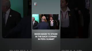 WATCH Biden Gets Back Corner in The APEC Family Photo  Subscribe to Firstpost [upl. by Wyndham754]