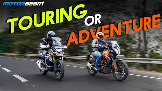 2023 KTM 390 Adventure vs BMW G 310 GS  Best For Adventure Or Touring  MotorBeam [upl. by Dustie]