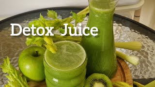 Detoxifying Celery Cucumber Juice Recipe For Clear Skin amp Weight Loss [upl. by Naenaj]