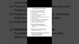 Classification of Nsaids [upl. by Letnuahs]