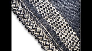 How to Wet Block a Knitted Lace Shawl [upl. by Rezzani]