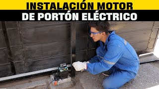 Instalación de motor eléctrico para portón I Taller del especialista [upl. by Eriuqs432]