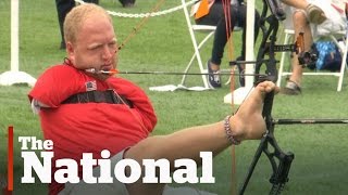 Archer with no arms wows at Parapan Am Games [upl. by Imalda]