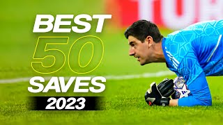 Best 50 Goalkeeper Saves 2023  HD 27 [upl. by Gault]