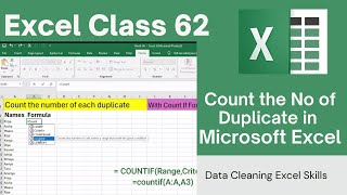 Counting Duplicates in Excel Using Formulas [upl. by Ytisahcal]