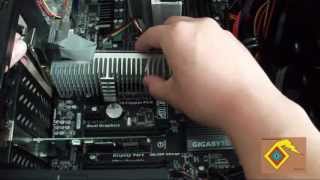 How to Install a Graphics Card  Uninstalling Asus En210 amp Installing Gigabyte GeForce GT 610  90 [upl. by Middendorf975]