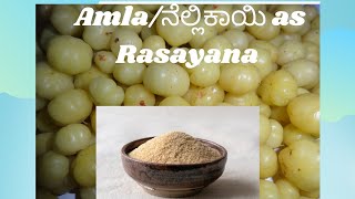 Ayurvedas RasayanaRejuvenate with AmlaIndian gooseberryನೆಲ್ಲಿಕಾಯಿRich in Vitamin Cimmunity [upl. by Eleira]