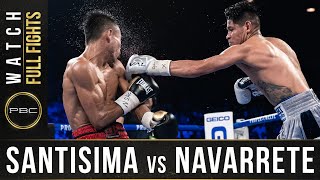 Navarrete vs Santisima FULL FIGHT February 22 2020  PBC on FOX PPV [upl. by Alyworth715]