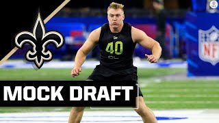 2022 NFL Mock Draft Saints draft OL to protect Jameis Winston at No 18  CBS Sports HQ [upl. by Netsrak]