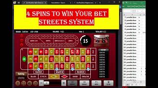 Wining roulette strategy Streets wins in 4 spins live dealer roulette [upl. by Briney]