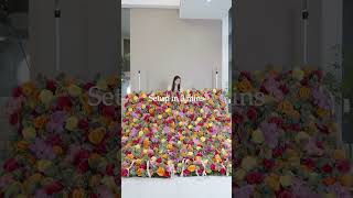 2024 New Trending of 5D Roll up Flower Wall Backdrop for Wedding amp Party Decorations  Event Inspo [upl. by Ellenwahs326]