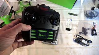 Eachine Q90C Unboxing analysis wtf rescue procedure and demo flight Courtesy Banggood [upl. by Theran]