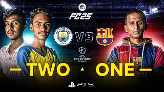 PC EA FC 25  2 v 1  Man City vs Barcelona Realistic ULTRA Graphics Gameplay 4K 60FPS FIFA 25 [upl. by Arhez]