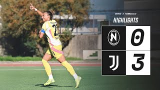 HIGHLIGHTS SERIE A  Napoli 03 Juventus Women [upl. by Sukramal878]