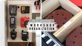 3 Easy DIY Workshop Organization Projects With Scrap Wood [upl. by Yaron]