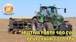 Seeding Demonstrations 2023  Multiva Forte 400 Evo amp Deutz Fahr 8280 TTV [upl. by Ameekahs107]