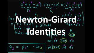 Newton Girard Identities [upl. by James]