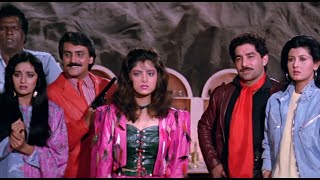 Kyu Na Tum Teeno Milkar Raat Ko Subha Tak Raagin Bana Do  Tridev Movie Sunny Deol  Amrish Puri [upl. by Idnod]