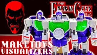 Maketoys VISUALIZERS Reflector EmGos Transformers Reviews N Stuff [upl. by Hasin]