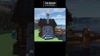 CUSTOM FISHERMAN VILLAGER HOUSE  MINECRAFT  shorts shortvideo shortsvideo minecraft survival [upl. by Aluin]