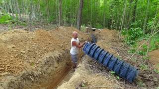 Septic system Install Progress at the homestead property [upl. by Kinghorn780]