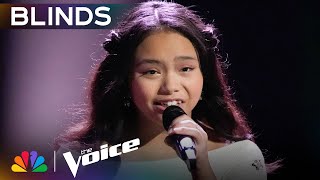 14YearOld Raina Chans Powerhouse Performance Leaves Coaches in Awe  The Voice Blind Auditions [upl. by Irrot]