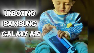 Samsung Galaxy A15 5G Unboxing HandsOn amp First Impressions Light Blue samsung unboxing [upl. by Willyt]