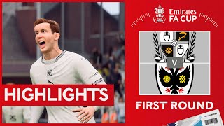 Port Vale vs AFC Wimbledon FA Cup Round One Highlights FC25 [upl. by Alisen]