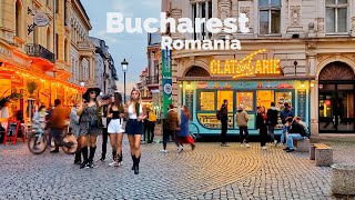 Bucharest Romania 🇷🇴  ☃️Winter 2023 ❄️ 4K 60fps HDR Walking Tour [upl. by Ynogoham]