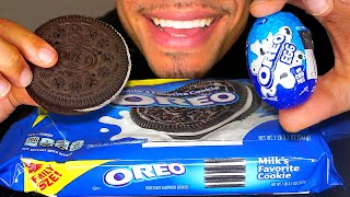 ASMR OREO ICE CREAM SANDWICH PARTY EGG MUKBANG CONES MCDONALDS OREO MCFLURRY EATING SOUNDS [upl. by Adirehs]