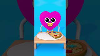 Shape Friends’ Pizza Mukbang🍕 kidslearning funny [upl. by Aliuqehs]