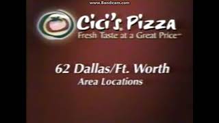 Cicis Pizza DallasFort Worth TX Commercial 2002 [upl. by Edyaj]